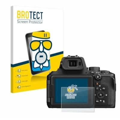 Abbildung von BROTECT Entspiegelungs Schutzglas für Nikon Coolpix P950 Schutz Folie Panzerfolie Glas Matt [Extrem Kratzfest 9H, Anti Reflex, Fingerprint]
