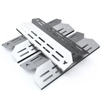 Abbildung von tuning art Grillerweiterung GA25 Brennerabdeckung Set Edelstahl für Landmann Triton 3.0 und 3.1