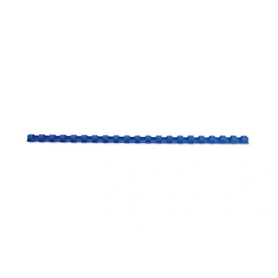 Abbildung von GBC Kunststoff Binderücken 21 Ringe 25 Blatt A4 6 mm 100 Stück blau