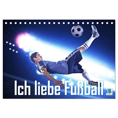 Abbildung von Ich liebe Fußball (Tischkalender 2025 DIN A5 quer), CALVENDO Monatskalender