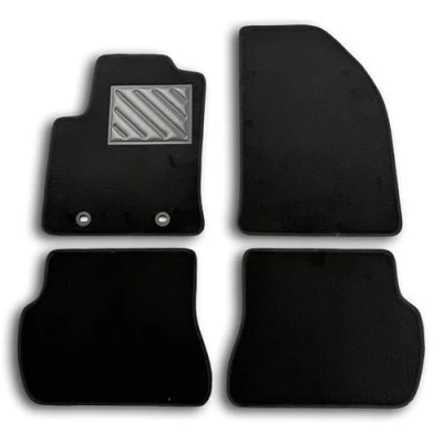 Abbildung von Fußmatten für Ford Fusion Restyling von 2005 bis 2008 Fix oval, passgenau, rutschfest, PVC Fersenpolster,