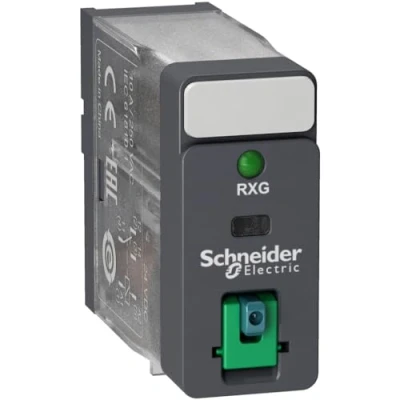 Abbildung von Schneider RXG12BD Steckb. Interface Relais Rxg, 1 W, 10 A, 24 VDC, mit LED, Prüftaste