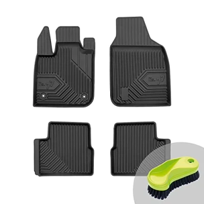 Abbildung von FROGUM No.77 Gummimatten Ganzjahresset von Auto Fußmatten Autofussmatten für FIAT 500e II ab 2020 Langlebiges TPE Material