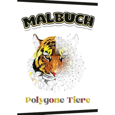 Abbildung von Malbuch Polygone Tiere für Erwachsene : zum Ausmalen