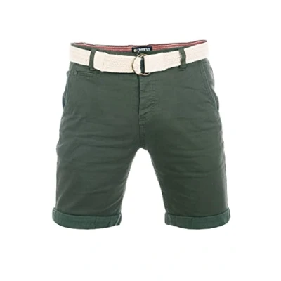 Abbildung von riverso Chinoshorts Herren Shorts RIVHenry Regular Fit Bermudashorts mit Gürtel