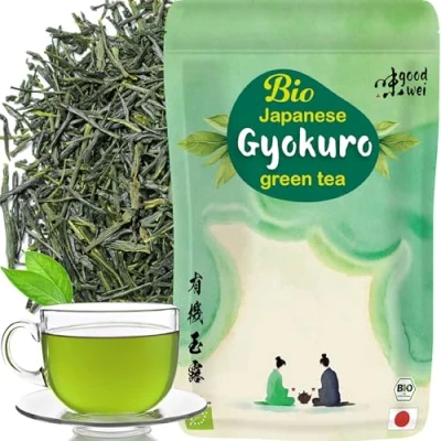 Abbildung von Bio Gyokuro Grüner Tee Handgeerntet aus Japan Japanische Grünetee Spezialität