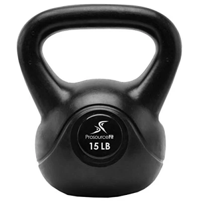 Abbildung von ProsourceFit Vinyl Plastic Kettlebell from 10, 15, 20, 25, 30 and 35 lbs
