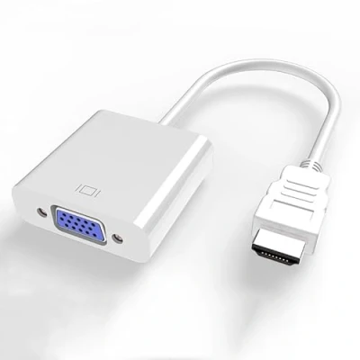 Abbildung von Xingdianfu HDMI auf VGA, 1080P kompatibler zu VGA Adapter für Computer, Laptop, PC, Monitor, HDTV (weiß)