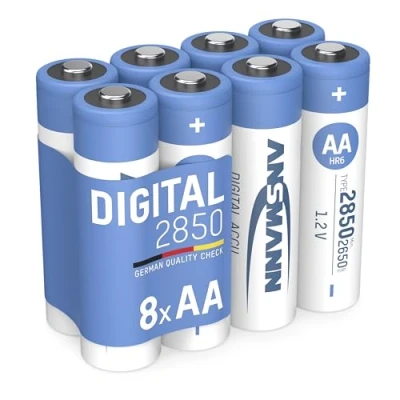 Abbildung von ANSMANN AG Akku Mignon AA, 2650 mAh, 8 Stück, 1,2V Ni MH 2850 mAh (1.2 V)