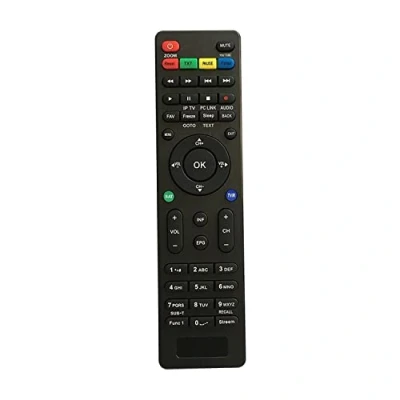 Abbildung von LEYF 4in1 Fernbedienung für Satelliten Receiver Atlas, Amstrad, Echosat, Tempo, Bamof, Redline, Blomc, Imaq, Samsat, Tiger/Ersatz Fernsteuerung/Fernseher/Einfache Einstellung/Hohe Qualität