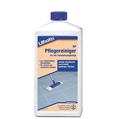 Abbildung von LITHOFIN KF Pflegereiniger für Feinsteinzeug 1 Ltr Naturstein Reiniger