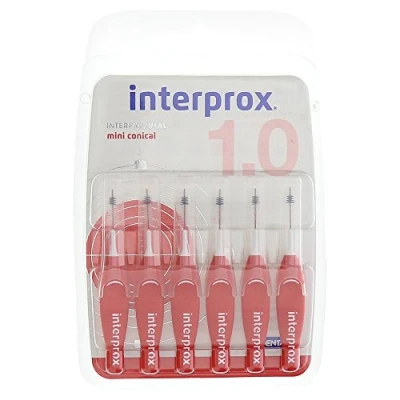 Abbildung von interprox mini conical rot Interdentalbürste 6 St