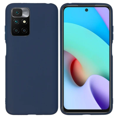 Abbildung von Xiaomi Redmi 10 Hülle Silikon iMoshion Soft Case/Backcover Handyhülle Dunkelblau