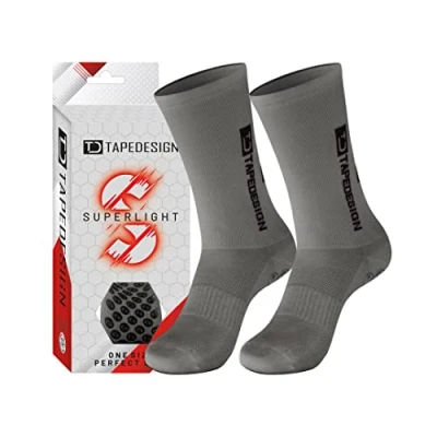 Abbildung von Tapedesign GRIP Superlight Sportsocken, Herren, Größe: One Size, Grau
