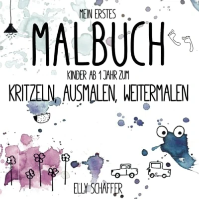 Abbildung von Mein erstes Malbuch. Kinder ab 1 Jahr zum Kritzeln, Ausmalen, Weitermalen