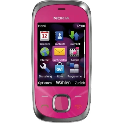 Abbildung von Nokia 7230 Handy (3.2 MP, Musikplayer, Bluetooth, Flugmodus, 2GB Speicherkarte, Slider) Hot Pink