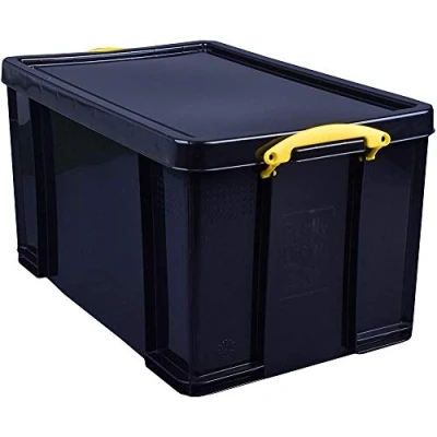 Abbildung von Really Useful Box Aufbewahrungsbox 84,0 l 71,0 x 44,0 38,0 cm schwarz