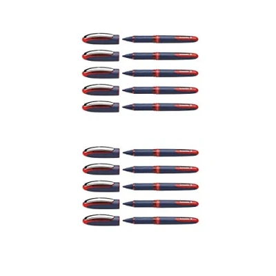 Abbildung von Schneider Schreibgeräte Tintenroller One Business, Ultra Smooth Spitze 0,6 mm (10x Rot)