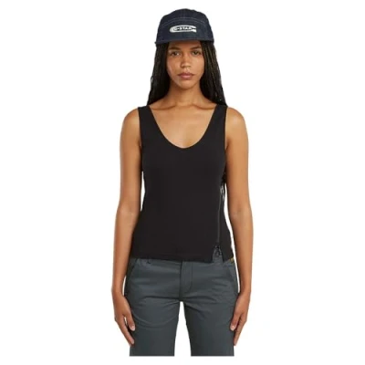 Abbildung von G STAR Asymmetrical ZIP Top, Damen, Größe: Large, Dk black
