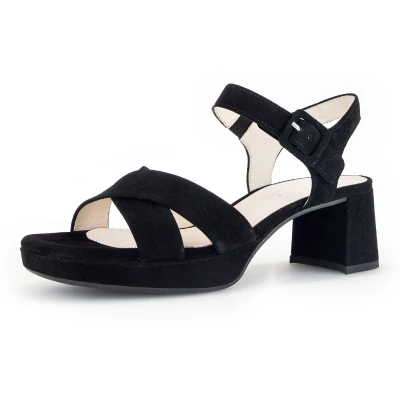 Abbildung von Gabor Comfort Plateausandalette, Damen, Größe: 40, Schwarz Schuhe