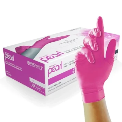 Abbildung von Magenta Pearl Nitril Gr. L 100 Handschuhe