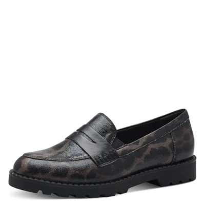 Abbildung von Tamaris Slipper, Damen, Größe: 40, Leopard Leder/synthetik