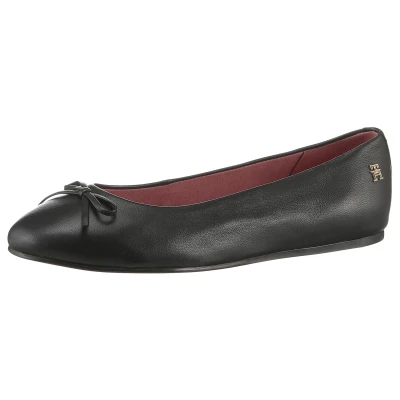 Abbildung von Tommy Hilfiger Monogram BOW Klassischer Ballerina, Damen, Größe: 36, Black Schuhe