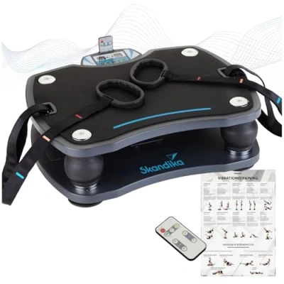 Abbildung von Vibrationsplatte 500 Fitness Schwarz 3D Vibration
