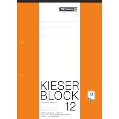 Abbildung von Brunnen 1042237 KIESER Zeichenblock (A4, 25 Blatt, blanko, mit Rand, gelocht, 150g/m²)