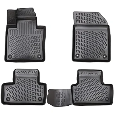 Abbildung von Elmasline Design 3D Gummimatten Set für Volvo V60 (I) Baujahr 2010 2018 Extra hoher 5cm Rand