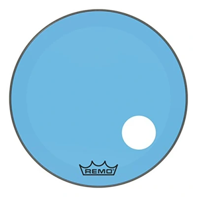 Abbildung von Remo Powerstroke 3 Colortone Blue Bass Schlagzeugfell Drum Head, 26&quot; Ported P3 1326 CT BUOH