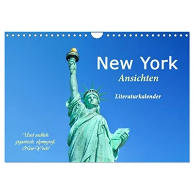 Abbildung von New York Ansichten Literaturkalender (Wandkalender 2025 DIN A4 quer), CALVENDO Monatskalender