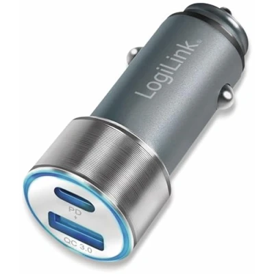 Abbildung von LogiLink PA0252 USB Kfz Ladeadapter, 1x C PD, A QC, 36 W