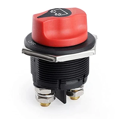 Abbildung von Tawveml Batterieschalter 12 24V 200A On Off Power Kill Batterietrennschalter Akku Hauptschalter Stromschalter Wasserdicht für Boot Motorrad Yacht Auto KFZ Bus RV UTV Fahrzeug