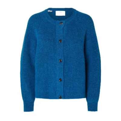 Abbildung von Selected Femme LULU B NOOS Strickjacke, Damen, Größe: 34, Super sonic