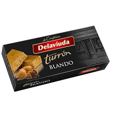 Abbildung von Delaviuda turron Blando nougat mit gerösteten Mandel und Honig Höchste Qualität 200gr (Kein Gluten) Spanisch /
