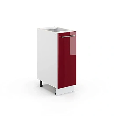 Abbildung von Vicco Apothekerschrank Fame Line, Bordeaux Hochglanz/Weiß, 30 cm ohne Arbeitsplatte