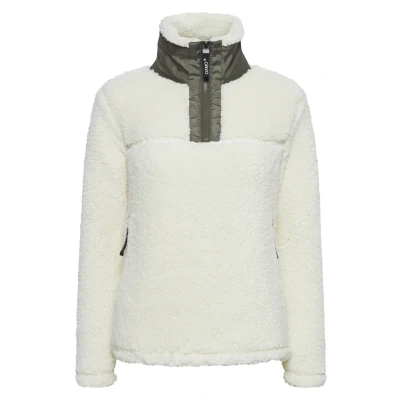 Abbildung von Oxmo Elina Fleecepullover, Damen, Größe: Large, Cloud dancer