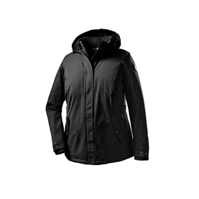 Abbildung von STOY Funktionsjacke Damen WMN JCKT A Damenjacke mit Kapuze Jacke in großen Größen 100% wasserdicht, schwarz, 52, 36015 000