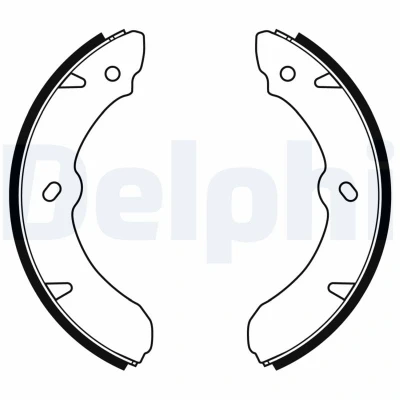 Abbildung von DELPHI LS2177 Bremsbacken 279mm 62mm