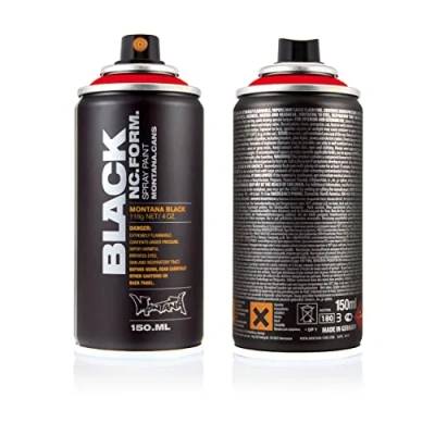 Abbildung von Montana Cans Sprühfarbe BLACK Mini 150ml (Farbauswahl)