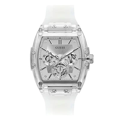 Abbildung von GUESS Herren Analog Quarz Uhr mit Kunststoff Armband GW0203G1