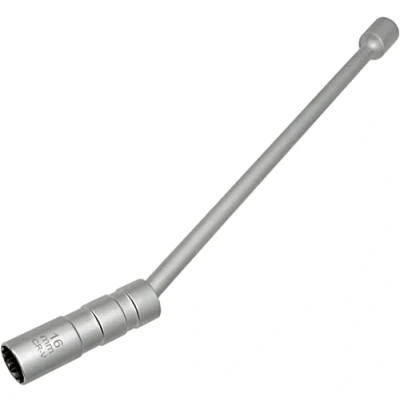 Abbildung von ZKTOOL 16mm Lang Universeller Magnet Drehbarer Zündkerzenschlüssel, Dünnwandig, 12 Punkte, 3/8 Zoll, CR V Zündkerzensteckdose, Magnetischer Werkzeuge zum Entfernen von Zündkerzen