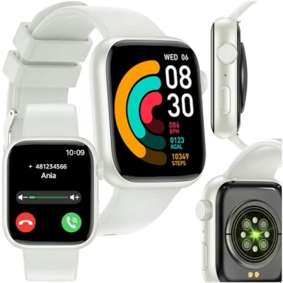 Abbildung von FOREVER Smartwatch IGo Watch 3 Weiß Damen und Herren 1.83 Zoll Sportuhr Fitness Tracker mit Schrittzähler Schlaftracker Smart für Android iOS Wasserdicht IP67