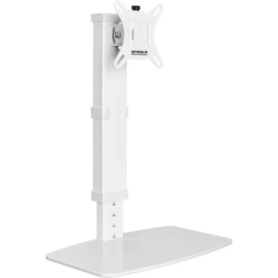 Abbildung von SpeaKa Professional SP TMS 201 1fach Monitor Standfuß 43,2 cm (17) 81,3 (32) Weiß Höhenverstellbar, Neigbar+Schw