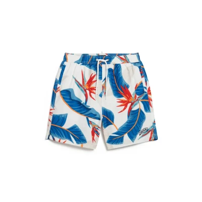 Abbildung von Superdry Hawaiian Print 17 Badeshorts, Herren, Größe: Medium, Optic paradise