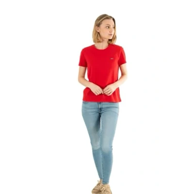 Abbildung von Levi&#039;s Perfect TEE Tshirt basic, Damen, Größe: XS, Script red