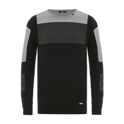 Abbildung von Cipo &amp; Baxx Strickpullover, Herren, Größe: Large, Black anthracite