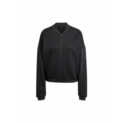 Abbildung von adidas Damen Essentials Contemporary Logo Bomber Jacket, Black, S
