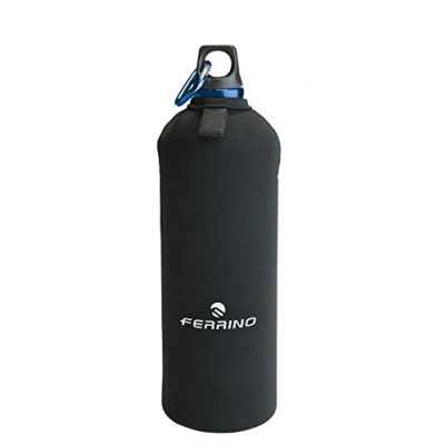 Abbildung von Ferrino Alu Drink with Cover Thermoskanne für Camping und Wandern, Unisex, Erwachsene, 1 Liter
